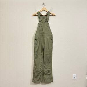 PATAGONIA All Seasons Hemp Canvas Bib Overalls Fatigue Green Workwear
